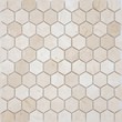 Мозаика LeeDo: Pietrine Hexagonal - Crema Marfil матовая 18х30х6 мм