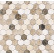 Мозаика LeeDo: Pietrine Hexagonal - Pietra Mix 1 матовая 18х30х6 мм