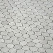 Мозаика LeeDo: Pietrine Hexagonal - Travertino Silver матовая 18х30х6 мм рис.1