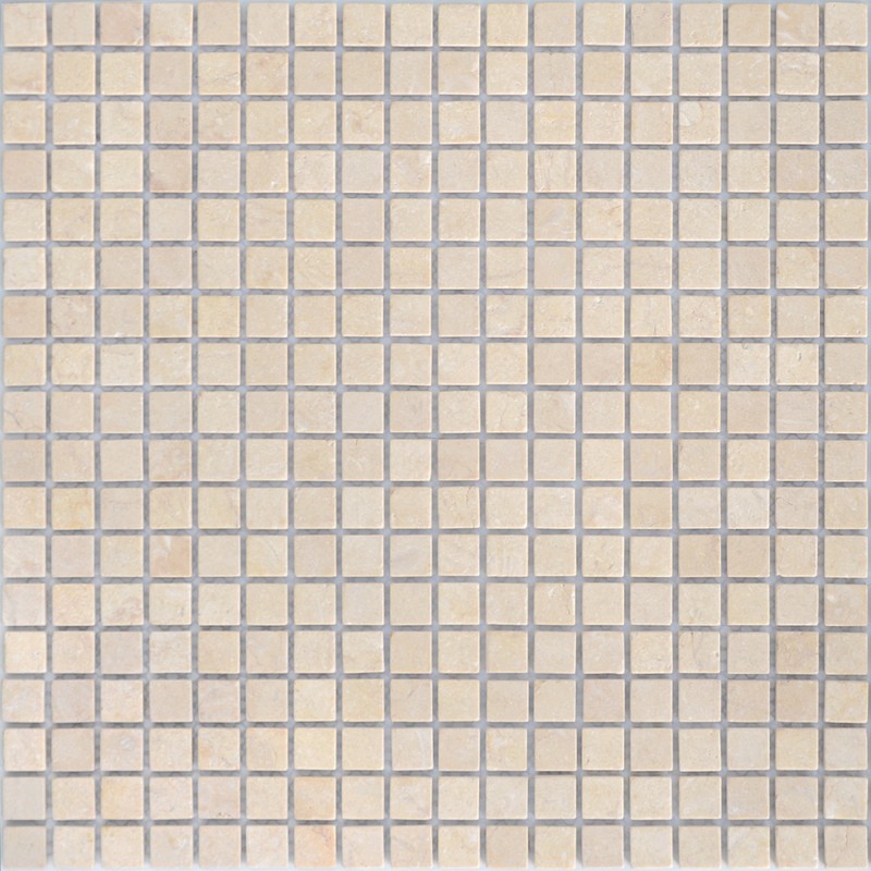 Мозаика LeeDo: LeeDo - Caramelle: Pietrine - Botticino матовая 15x15x4 мм