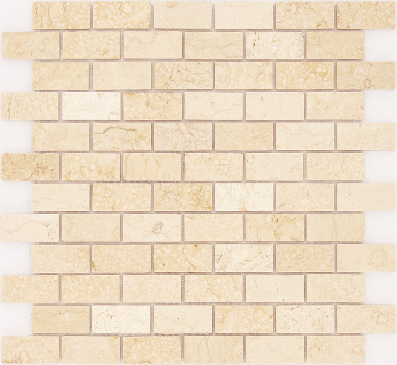 Мозаика LeeDo - Caramelle: Pietrine - Botticino полированная 23x48x4 мм