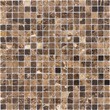 Мозаика LeeDo - Caramelle: Pietrine - Emperador Dark полированная 15x15x4 мм