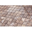 Мозаика LeeDo: Pietrine - Emperador Dark матовая 23x23x4 мм рис.1