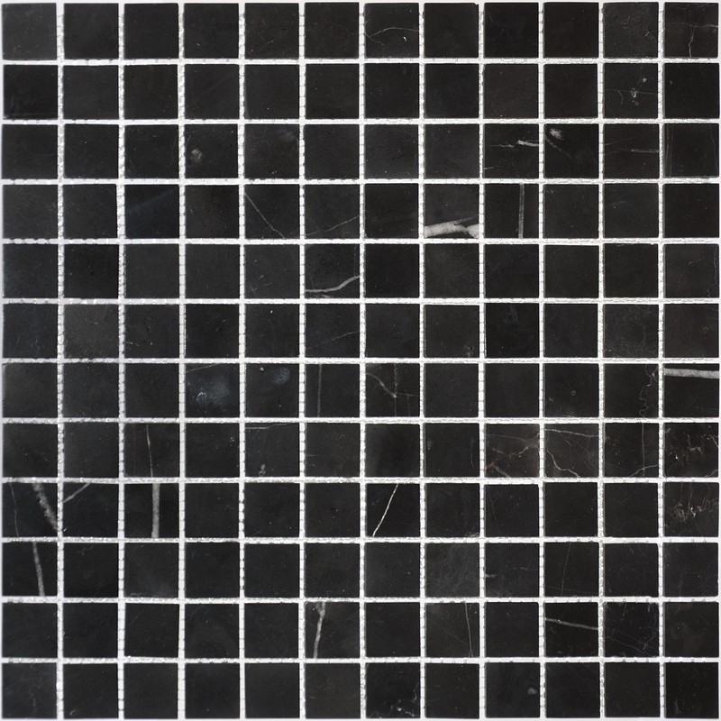 Мозаика LeeDo - Caramelle: Pietrine - Nero Oriente полированная 23х23х7 мм