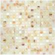 Мозаика LeeDo - Caramelle: Pietrine - Onice Jade Bianco полированная 15x15x7 мм